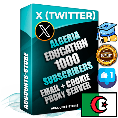 Professional Algerian PREMIUM X (Twitter) accounts of manual registration and farming for the EDUCATION niche with high trust history photos and tweets — fully themed and optimized for EDUCATION advertising and promotion — 1000 niche-related live active followers 2009–2014 registration year Verified Email (Included) + Cookie JSON for secure import and login to the account + User Agent + High-quality filling (Photo Header Posts). Fully ready for targeted campaigns and ad launches from any country. Perfectly hold ads without bans. Ideal for any earning schemes affiliate promotions and marketing projects. Quality unlimited IPv4 proxy server included.