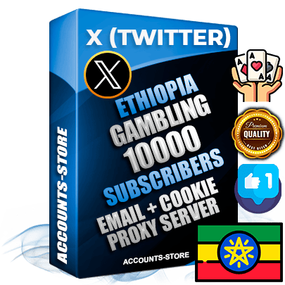 Professional Ethiopian PREMIUM X (Twitter) accounts of manual registration and farming for the GAMBLING niche with high trust history photos and tweets — fully themed and optimized for GAMBLING advertising and promotion — 10000 niche-related live active followers 2009–2014 registration year Verified Email (Included) + Cookie JSON for secure import and login to the account + User Agent + High-quality filling (Photo Header Posts). Fully ready for targeted campaigns and ad launches from any country. Perfectly hold ads without bans. Ideal for any earning schemes affiliate promotions and marketing projects. Quality unlimited IPv4 proxy server included.