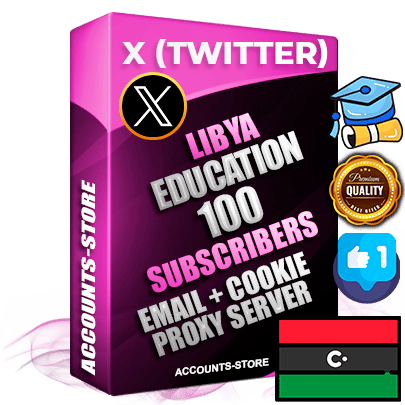 Professional Libyan PREMIUM X (Twitter) accounts of manual registration and farming for the EDUCATION niche with high trust history photos and tweets — fully themed and optimized for EDUCATION advertising and promotion — 100 niche-related live active followers 2009–2014 registration year Verified Email (Included) + Cookie JSON for secure import and login to the account + User Agent + High-quality filling (Photo Header Posts). Fully ready for targeted campaigns and ad launches from any country. Perfectly hold ads without bans. Ideal for any earning schemes affiliate promotions and marketing projects. Quality unlimited IPv4 proxy server included.