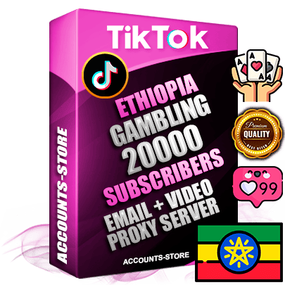 Professional Ethiopian PREMIUM TikTok accounts of manual registration and farming for the GAMBLING niche with high trust history profile photos and videos — fully themed and optimized for GAMBLING advertising and promotion — 20000 niche-related live active subscribers 2018–2022 registration years Verified Email (included) + Cookie JSON for secure import and login to the account + User Agent + high-quality content filling (profile photo banner and videos). Fully ready for targeted campaigns and ad launches from any country. Perfectly holds ads without bans. Ideal for any earning schemes affiliate promotions and marketing projects. Quality unlimited IPv4 proxy server included.