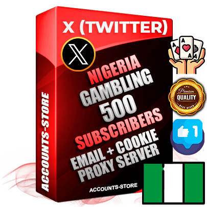 Professional Nigerian PREMIUM X (Twitter) accounts of manual registration and farming for the GAMBLING niche with high trust history photos and tweets — fully themed and optimized for GAMBLING advertising and promotion — 500 niche-related live active followers 2009–2014 registration year Verified Email (Included) + Cookie JSON for secure import and login to the account + User Agent + High-quality filling (Photo Header Posts). Fully ready for targeted campaigns and ad launches from any country. Perfectly hold ads without bans. Ideal for any earning schemes affiliate promotions and marketing projects. Quality unlimited IPv4 proxy server included. Professional Nigerian PREMIUM X (Twitter) accounts of manual registration and farming for the GAMBLING niche with high trust history photos and tweets — fully themed and optimized for GAMBLING advertising and promotion — 500 niche-related live active followers 2009–2014 registration year Verified Email (Included) + Cookie JSON for secure import and login to the account + User Agent + High-quality filling (Photo Header Posts). Fully ready for targeted campaigns and ad launches from any country. Perfectly hold ads without bans. Ideal for any earning schemes affiliate promotions and marketing projects. Quality unlimited IPv4 proxy server included.