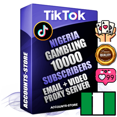 Professional Nigerian PREMIUM TikTok accounts of manual registration and farming for the GAMBLING niche with high trust history profile photos and videos — fully themed and optimized for GAMBLING advertising and promotion — 10000 niche-related live active subscribers 2018–2022 registration years Verified Email (included) + Cookie JSON for secure import and login to the account + User Agent + high-quality content filling (profile photo banner and videos). Fully ready for targeted campaigns and ad launches from any country. Perfectly holds ads without bans. Ideal for any earning schemes affiliate promotions and marketing projects. Quality unlimited IPv4 proxy server included.