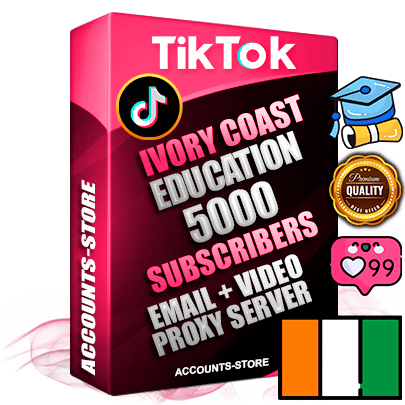 Professional Ivorian PREMIUM TikTok accounts of manual registration and farming for the EDUCATION niche with high trust history profile photos and videos — fully themed and optimized for EDUCATION advertising and promotion — 5000 niche-related live active subscribers 2018–2022 registration years Verified Email (included) + Cookie JSON for secure import and login to the account + User Agent + high-quality content filling (profile photo banner and videos). Fully ready for targeted campaigns and ad launches from any country. Perfectly holds ads without bans. Ideal for any earning schemes affiliate promotions and marketing projects. Quality unlimited IPv4 proxy server included.