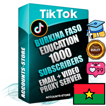 Professional Burkinabè PREMIUM TikTok accounts of manual registration and farming for the EDUCATION niche with high trust history profile photos and videos — fully themed and optimized for EDUCATION advertising and promotion — 1000 niche-related live active subscribers 2018–2022 registration years Verified Email (included) + Cookie JSON for secure import and login to the account + User Agent + high-quality content filling (profile photo banner and videos). Fully ready for targeted campaigns and ad launches from any country. Perfectly holds ads without bans. Ideal for any earning schemes affiliate promotions and marketing projects. Quality unlimited IPv4 proxy server included.