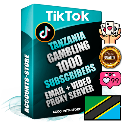 Professional Tanzanian PREMIUM TikTok accounts of manual registration and farming for the GAMBLING niche with high trust history profile photos and videos — fully themed and optimized for GAMBLING advertising and promotion — 1000 niche-related live active subscribers 2018–2022 registration years Verified Email (included) + Cookie JSON for secure import and login to the account + User Agent + high-quality content filling (profile photo banner and videos). Fully ready for targeted campaigns and ad launches from any country. Perfectly holds ads without bans. Ideal for any earning schemes affiliate promotions and marketing projects. Quality unlimited IPv4 proxy server included. Professional Tanzanian PREMIUM TikTok accounts of manual registration and farming for the GAMBLING niche with high trust history profile photos and videos — fully themed and optimized for GAMBLING advertising and promotion — 1000 niche-related live active subscribers 2018–2022 registration years Verified Email (included) + Cookie JSON for secure import and login to the account + User Agent + high-quality content filling (profile photo banner and videos). Fully ready for targeted campaigns and ad launches from any country. Perfectly holds ads without bans. Ideal for any earning schemes affiliate promotions and marketing projects. Quality unlimited IPv4 proxy server included.