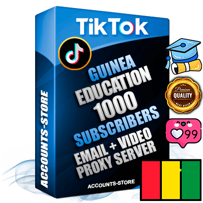 Professional Guinean PREMIUM TikTok accounts of manual registration and farming for the EDUCATION niche with high trust history profile photos and videos — fully themed and optimized for EDUCATION advertising and promotion — 1000 niche-related live active subscribers 2018–2022 registration years Verified Email (included) + Cookie JSON for secure import and login to the account + User Agent + high-quality content filling (profile photo banner and videos). Fully ready for targeted campaigns and ad launches from any country. Perfectly holds ads without bans. Ideal for any earning schemes affiliate promotions and marketing projects. Quality unlimited IPv4 proxy server included.