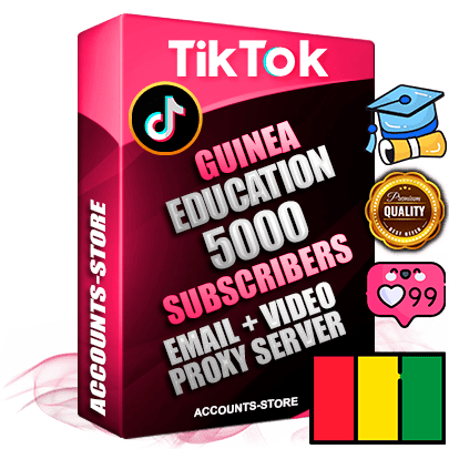 Professional Guinean PREMIUM TikTok accounts of manual registration and farming for the EDUCATION niche with high trust history profile photos and videos — fully themed and optimized for EDUCATION advertising and promotion — 5000 niche-related live active subscribers 2018–2022 registration years Verified Email (included) + Cookie JSON for secure import and login to the account + User Agent + high-quality content filling (profile photo banner and videos). Fully ready for targeted campaigns and ad launches from any country. Perfectly holds ads without bans. Ideal for any earning schemes affiliate promotions and marketing projects. Quality unlimited IPv4 proxy server included.