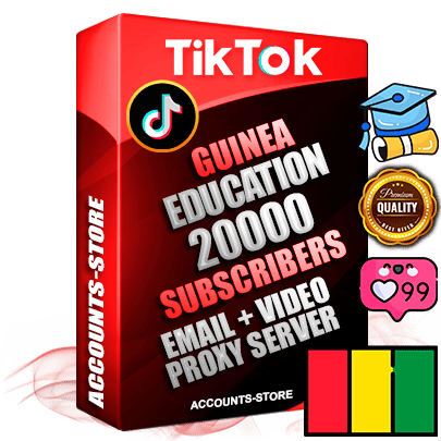 Professional Guinean PREMIUM TikTok accounts of manual registration and farming for the EDUCATION niche with high trust history profile photos and videos — fully themed and optimized for EDUCATION advertising and promotion — 20000 niche-related live active subscribers 2018–2022 registration years Verified Email (included) + Cookie JSON for secure import and login to the account + User Agent + high-quality content filling (profile photo banner and videos). Fully ready for targeted campaigns and ad launches from any country. Perfectly holds ads without bans. Ideal for any earning schemes affiliate promotions and marketing projects. Quality unlimited IPv4 proxy server included.
