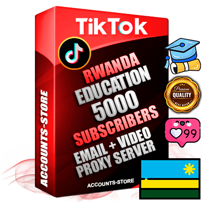 Professional Rwandan PREMIUM TikTok accounts of manual registration and farming for the EDUCATION niche with high trust history profile photos and videos — fully themed and optimized for EDUCATION advertising and promotion — 5000 niche-related live active subscribers 2018–2022 registration years Verified Email (included) + Cookie JSON for secure import and login to the account + User Agent + high-quality content filling (profile photo banner and videos). Fully ready for targeted campaigns and ad launches from any country. Perfectly holds ads without bans. Ideal for any earning schemes affiliate promotions and marketing projects. Quality unlimited IPv4 proxy server included.