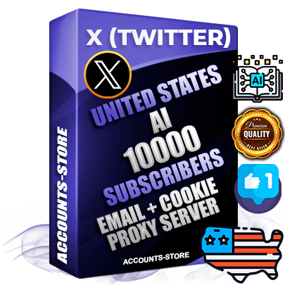 Professional American PREMIUM X (Twitter) accounts of manual registration and farming for the ARTIFICIAL INTELLIGENCE niche with high trust history photos and tweets — fully themed and optimized for ARTIFICIAL INTELLIGENCE advertising and promotion — 10000 niche-related live active followers 2009–2014 registration year Verified Email (Included) + Cookie JSON for secure import and login to the account + User Agent + High-quality filling (Photo Header Posts). Fully ready for targeted campaigns and ad launches from any country. Perfectly hold ads without bans. Ideal for any earning schemes affiliate promotions and marketing projects. Quality unlimited IPv4 proxy server included.
