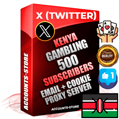 Professional Kenyan PREMIUM X (Twitter) accounts of manual registration and farming for the GAMBLING niche with high trust history photos and tweets — fully themed and optimized for GAMBLING advertising and promotion — 500 niche-related live active followers 2009–2014 registration year Verified Email (Included) + Cookie JSON for secure import and login to the account + User Agent + High-quality filling (Photo Header Posts). Fully ready for targeted campaigns and ad launches from any country. Perfectly hold ads without bans. Ideal for any earning schemes affiliate promotions and marketing projects. Quality unlimited IPv4 proxy server included. Professional Kenyan PREMIUM X (Twitter) accounts of manual registration and farming for the GAMBLING niche with high trust history photos and tweets — fully themed and optimized for GAMBLING advertising and promotion — 500 niche-related live active followers 2009–2014 registration year Verified Email (Included) + Cookie JSON for secure import and login to the account + User Agent + High-quality filling (Photo Header Posts). Fully ready for targeted campaigns and ad launches from any country. Perfectly hold ads without bans. Ideal for any earning schemes affiliate promotions and marketing projects. Quality unlimited IPv4 proxy server included.