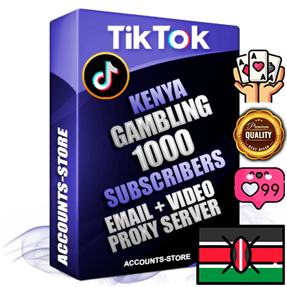 Professional Kenyan PREMIUM TikTok accounts of manual registration and farming for the GAMBLING niche with high trust history profile photos and videos — fully themed and optimized for GAMBLING advertising and promotion — 1000 niche-related live active subscribers 2018–2022 registration years Verified Email (included) + Cookie JSON for secure import and login to the account + User Agent + high-quality content filling (profile photo banner and videos). Fully ready for targeted campaigns and ad launches from any country. Perfectly holds ads without bans. Ideal for any earning schemes affiliate promotions and marketing projects. Quality unlimited IPv4 proxy server included. Professional Kenyan PREMIUM TikTok accounts of manual registration and farming for the GAMBLING niche with high trust history profile photos and videos — fully themed and optimized for GAMBLING advertising and promotion — 1000 niche-related live active subscribers 2018–2022 registration years Verified Email (included) + Cookie JSON for secure import and login to the account + User Agent + high-quality content filling (profile photo banner and videos). Fully ready for targeted campaigns and ad launches from any country. Perfectly holds ads without bans. Ideal for any earning schemes affiliate promotions and marketing projects. Quality unlimited IPv4 proxy server included.