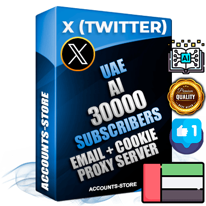 Professional UAE PREMIUM X (Twitter) accounts of manual registration and farming for the ARTIFICIAL INTELLIGENCE niche with high trust history photos and tweets — fully themed and optimized for ARTIFICIAL INTELLIGENCE advertising and promotion — 30000 niche-related live active followers 2009–2014 registration year Verified Email (Included) + Cookie JSON for secure import and login to the account + User Agent + High-quality filling (Photo Header Posts). Fully ready for targeted campaigns and ad launches from any country. Perfectly hold ads without bans. Ideal for any earning schemes affiliate promotions and marketing projects. Quality unlimited IPv4 proxy server included. Professional UAE PREMIUM X (Twitter) accounts of manual registration and farming for the ARTIFICIAL INTELLIGENCE niche with high trust history photos and tweets — fully themed and optimized for ARTIFICIAL INTELLIGENCE advertising and promotion — 30000 niche-related live active followers 2009–2014 registration year Verified Email (Included) + Cookie JSON for secure import and login to the account + User Agent + High-quality filling (Photo Header Posts). Fully ready for targeted campaigns and ad launches from any country. Perfectly hold ads without bans. Ideal for any earning schemes affiliate promotions and marketing projects. Quality unlimited IPv4 proxy server included.