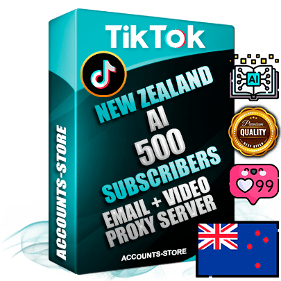 Professional New Zealand PREMIUM TikTok accounts of manual registration and farming for the ARTIFICIAL INTELLIGENCE niche with high trust history profile photos and videos — fully themed and optimized for ARTIFICIAL INTELLIGENCE advertising and promotion — 500 niche-related live active subscribers 2018–2022 registration years Verified Email (included) + Cookie JSON for secure import and login to the account + User Agent + high-quality content filling (profile photo banner and videos). Fully ready for targeted campaigns and ad launches from any country. Perfectly holds ads without bans. Ideal for any earning schemes affiliate promotions and marketing projects. Quality unlimited IPv4 proxy server included.