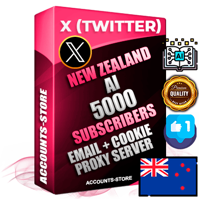 Professional New Zealand PREMIUM X (Twitter) accounts of manual registration and farming for the ARTIFICIAL INTELLIGENCE niche with high trust history photos and tweets — fully themed and optimized for ARTIFICIAL INTELLIGENCE advertising and promotion — 5000 niche-related live active followers 2009–2014 registration year Verified Email (Included) + Cookie JSON for secure import and login to the account + User Agent + High-quality filling (Photo Header Posts). Fully ready for targeted campaigns and ad launches from any country. Perfectly hold ads without bans. Ideal for any earning schemes affiliate promotions and marketing projects. Quality unlimited IPv4 proxy server included.