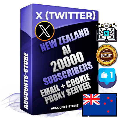 Professional New Zealand PREMIUM X (Twitter) accounts of manual registration and farming for the ARTIFICIAL INTELLIGENCE niche with high trust history photos and tweets — fully themed and optimized for ARTIFICIAL INTELLIGENCE advertising and promotion — 20000 niche-related live active followers 2009–2014 registration year Verified Email (Included) + Cookie JSON for secure import and login to the account + User Agent + High-quality filling (Photo Header Posts). Fully ready for targeted campaigns and ad launches from any country. Perfectly hold ads without bans. Ideal for any earning schemes affiliate promotions and marketing projects. Quality unlimited IPv4 proxy server included. Professional New Zealand PREMIUM X (Twitter) accounts of manual registration and farming for the ARTIFICIAL INTELLIGENCE niche with high trust history photos and tweets — fully themed and optimized for ARTIFICIAL INTELLIGENCE advertising and promotion — 20000 niche-related live active followers 2009–2014 registration year Verified Email (Included) + Cookie JSON for secure import and login to the account + User Agent + High-quality filling (Photo Header Posts). Fully ready for targeted campaigns and ad launches from any country. Perfectly hold ads without bans. Ideal for any earning schemes affiliate promotions and marketing projects. Quality unlimited IPv4 proxy server included.