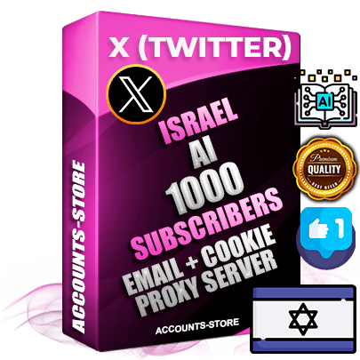 Professional Israeli PREMIUM X (Twitter) accounts of manual registration and farming for the ARTIFICIAL INTELLIGENCE niche with high trust history photos and tweets — fully themed and optimized for ARTIFICIAL INTELLIGENCE advertising and promotion — 1000 niche-related live active followers 2009–2014 registration year Verified Email (Included) + Cookie JSON for secure import and login to the account + User Agent + High-quality filling (Photo Header Posts). Fully ready for targeted campaigns and ad launches from any country. Perfectly hold ads without bans. Ideal for any earning schemes affiliate promotions and marketing projects. Quality unlimited IPv4 proxy server included. Professional Israeli PREMIUM X (Twitter) accounts of manual registration and farming for the ARTIFICIAL INTELLIGENCE niche with high trust history photos and tweets — fully themed and optimized for ARTIFICIAL INTELLIGENCE advertising and promotion — 1000 niche-related live active followers 2009–2014 registration year Verified Email (Included) + Cookie JSON for secure import and login to the account + User Agent + High-quality filling (Photo Header Posts). Fully ready for targeted campaigns and ad launches from any country. Perfectly hold ads without bans. Ideal for any earning schemes affiliate promotions and marketing projects. Quality unlimited IPv4 proxy server included.