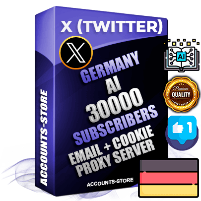 Professional German PREMIUM X (Twitter) accounts of manual registration and farming for the ARTIFICIAL INTELLIGENCE niche with high trust history photos and tweets — fully themed and optimized for ARTIFICIAL INTELLIGENCE advertising and promotion — 30000 niche-related live active followers 2009–2014 registration year Verified Email (Included) + Cookie JSON for secure import and login to the account + User Agent + High-quality filling (Photo Header Posts). Fully ready for targeted campaigns and ad launches from any country. Perfectly hold ads without bans. Ideal for any earning schemes affiliate promotions and marketing projects. Quality unlimited IPv4 proxy server included.