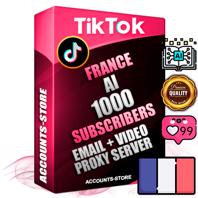 Professional French PREMIUM TikTok accounts of manual registration and farming for the ARTIFICIAL INTELLIGENCE niche with high trust history profile photos and videos — fully themed and optimized for ARTIFICIAL INTELLIGENCE advertising and promotion — 1000 niche-related live active subscribers 2018–2022 registration years Verified Email (included) + Cookie JSON for secure import and login to the account + User Agent + high-quality content filling (profile photo banner and videos). Fully ready for targeted campaigns and ad launches from any country. Perfectly holds ads without bans. Ideal for any earning schemes affiliate promotions and marketing projects. Quality unlimited IPv4 proxy server included.