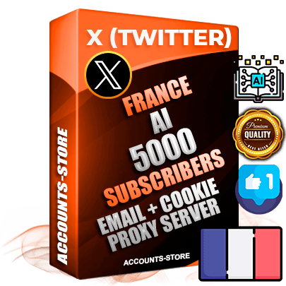 Professional French PREMIUM X (Twitter) accounts of manual registration and farming for the ARTIFICIAL INTELLIGENCE niche with high trust history photos and tweets — fully themed and optimized for ARTIFICIAL INTELLIGENCE advertising and promotion — 5000 niche-related live active followers 2009–2014 registration year Verified Email (Included) + Cookie JSON for secure import and login to the account + User Agent + High-quality filling (Photo Header Posts). Fully ready for targeted campaigns and ad launches from any country. Perfectly hold ads without bans. Ideal for any earning schemes affiliate promotions and marketing projects. Quality unlimited IPv4 proxy server included.