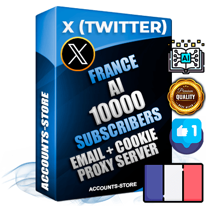 Professional French PREMIUM X (Twitter) accounts of manual registration and farming for the ARTIFICIAL INTELLIGENCE niche with high trust history photos and tweets — fully themed and optimized for ARTIFICIAL INTELLIGENCE advertising and promotion — 10000 niche-related live active followers 2009–2014 registration year Verified Email (Included) + Cookie JSON for secure import and login to the account + User Agent + High-quality filling (Photo Header Posts). Fully ready for targeted campaigns and ad launches from any country. Perfectly hold ads without bans. Ideal for any earning schemes affiliate promotions and marketing projects. Quality unlimited IPv4 proxy server included. Professional French PREMIUM X (Twitter) accounts of manual registration and farming for the ARTIFICIAL INTELLIGENCE niche with high trust history photos and tweets — fully themed and optimized for ARTIFICIAL INTELLIGENCE advertising and promotion — 10000 niche-related live active followers 2009–2014 registration year Verified Email (Included) + Cookie JSON for secure import and login to the account + User Agent + High-quality filling (Photo Header Posts). Fully ready for targeted campaigns and ad launches from any country. Perfectly hold ads without bans. Ideal for any earning schemes affiliate promotions and marketing projects. Quality unlimited IPv4 proxy server included.