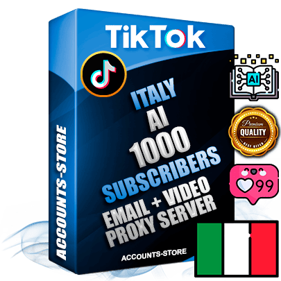 Professional Italian PREMIUM TikTok accounts of manual registration and farming for the ARTIFICIAL INTELLIGENCE niche with high trust history profile photos and videos — fully themed and optimized for ARTIFICIAL INTELLIGENCE advertising and promotion — 1000 niche-related live active subscribers 2018–2022 registration years Verified Email (included) + Cookie JSON for secure import and login to the account + User Agent + high-quality content filling (profile photo banner and videos). Fully ready for targeted campaigns and ad launches from any country. Perfectly holds ads without bans. Ideal for any earning schemes affiliate promotions and marketing projects. Quality unlimited IPv4 proxy server included. Professional Italian PREMIUM TikTok accounts of manual registration and farming for the ARTIFICIAL INTELLIGENCE niche with high trust history profile photos and videos — fully themed and optimized for ARTIFICIAL INTELLIGENCE advertising and promotion — 1000 niche-related live active subscribers 2018–2022 registration years Verified Email (included) + Cookie JSON for secure import and login to the account + User Agent + high-quality content filling (profile photo banner and videos). Fully ready for targeted campaigns and ad launches from any country. Perfectly holds ads without bans. Ideal for any earning schemes affiliate promotions and marketing projects. Quality unlimited IPv4 proxy server included.