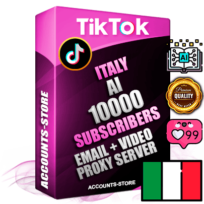 Professional Italian PREMIUM TikTok accounts of manual registration and farming for the ARTIFICIAL INTELLIGENCE niche with high trust history profile photos and videos — fully themed and optimized for ARTIFICIAL INTELLIGENCE advertising and promotion — 10000 niche-related live active subscribers 2018–2022 registration years Verified Email (included) + Cookie JSON for secure import and login to the account + User Agent + high-quality content filling (profile photo banner and videos). Fully ready for targeted campaigns and ad launches from any country. Perfectly holds ads without bans. Ideal for any earning schemes affiliate promotions and marketing projects. Quality unlimited IPv4 proxy server included.