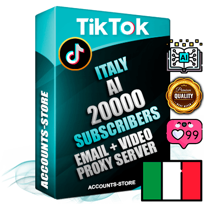 Professional Italian PREMIUM TikTok accounts of manual registration and farming for the ARTIFICIAL INTELLIGENCE niche with high trust history profile photos and videos — fully themed and optimized for ARTIFICIAL INTELLIGENCE advertising and promotion — 20000 niche-related live active subscribers 2018–2022 registration years Verified Email (included) + Cookie JSON for secure import and login to the account + User Agent + high-quality content filling (profile photo banner and videos). Fully ready for targeted campaigns and ad launches from any country. Perfectly holds ads without bans. Ideal for any earning schemes affiliate promotions and marketing projects. Quality unlimited IPv4 proxy server included.