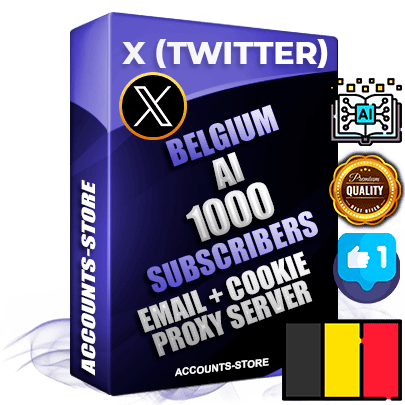 Professional Belgian PREMIUM X (Twitter) accounts of manual registration and farming for the ARTIFICIAL INTELLIGENCE niche with high trust history photos and tweets — fully themed and optimized for ARTIFICIAL INTELLIGENCE advertising and promotion — 1000 niche-related live active followers 2009–2014 registration year Verified Email (Included) + Cookie JSON for secure import and login to the account + User Agent + High-quality filling (Photo Header Posts). Fully ready for targeted campaigns and ad launches from any country. Perfectly hold ads without bans. Ideal for any earning schemes affiliate promotions and marketing projects. Quality unlimited IPv4 proxy server included.