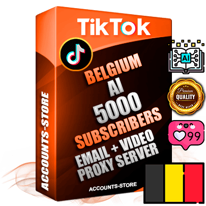 Professional Belgian PREMIUM TikTok accounts of manual registration and farming for the ARTIFICIAL INTELLIGENCE niche with high trust history profile photos and videos — fully themed and optimized for ARTIFICIAL INTELLIGENCE advertising and promotion — 5000 niche-related live active subscribers 2018–2022 registration years Verified Email (included) + Cookie JSON for secure import and login to the account + User Agent + high-quality content filling (profile photo banner and videos). Fully ready for targeted campaigns and ad launches from any country. Perfectly holds ads without bans. Ideal for any earning schemes affiliate promotions and marketing projects. Quality unlimited IPv4 proxy server included.