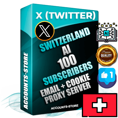 Professional Swiss PREMIUM X (Twitter) accounts of manual registration and farming for the ARTIFICIAL INTELLIGENCE niche with high trust history photos and tweets — fully themed and optimized for ARTIFICIAL INTELLIGENCE advertising and promotion — 100 niche-related live active followers 2009–2014 registration year Verified Email (Included) + Cookie JSON for secure import and login to the account + User Agent + High-quality filling (Photo Header Posts). Fully ready for targeted campaigns and ad launches from any country. Perfectly hold ads without bans. Ideal for any earning schemes affiliate promotions and marketing projects. Quality unlimited IPv4 proxy server included.