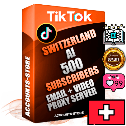 Professional Swiss PREMIUM TikTok accounts of manual registration and farming for the ARTIFICIAL INTELLIGENCE niche with high trust history profile photos and videos — fully themed and optimized for ARTIFICIAL INTELLIGENCE advertising and promotion — 500 niche-related live active subscribers 2018–2022 registration years Verified Email (included) + Cookie JSON for secure import and login to the account + User Agent + high-quality content filling (profile photo banner and videos). Fully ready for targeted campaigns and ad launches from any country. Perfectly holds ads without bans. Ideal for any earning schemes affiliate promotions and marketing projects. Quality unlimited IPv4 proxy server included.