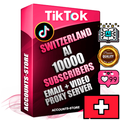 Professional Swiss PREMIUM TikTok accounts of manual registration and farming for the ARTIFICIAL INTELLIGENCE niche with high trust history profile photos and videos — fully themed and optimized for ARTIFICIAL INTELLIGENCE advertising and promotion — 10000 niche-related live active subscribers 2018–2022 registration years Verified Email (included) + Cookie JSON for secure import and login to the account + User Agent + high-quality content filling (profile photo banner and videos). Fully ready for targeted campaigns and ad launches from any country. Perfectly holds ads without bans. Ideal for any earning schemes affiliate promotions and marketing projects. Quality unlimited IPv4 proxy server included.