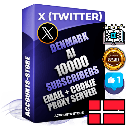 Professional Danish PREMIUM X (Twitter) accounts of manual registration and farming for the ARTIFICIAL INTELLIGENCE niche with high trust history photos and tweets — fully themed and optimized for ARTIFICIAL INTELLIGENCE advertising and promotion — 10000 niche-related live active followers 2009–2014 registration year Verified Email (Included) + Cookie JSON for secure import and login to the account + User Agent + High-quality filling (Photo Header Posts). Fully ready for targeted campaigns and ad launches from any country. Perfectly hold ads without bans. Ideal for any earning schemes affiliate promotions and marketing projects. Quality unlimited IPv4 proxy server included. Professional Danish PREMIUM X (Twitter) accounts of manual registration and farming for the ARTIFICIAL INTELLIGENCE niche with high trust history photos and tweets — fully themed and optimized for ARTIFICIAL INTELLIGENCE advertising and promotion — 10000 niche-related live active followers 2009–2014 registration year Verified Email (Included) + Cookie JSON for secure import and login to the account + User Agent + High-quality filling (Photo Header Posts). Fully ready for targeted campaigns and ad launches from any country. Perfectly hold ads without bans. Ideal for any earning schemes affiliate promotions and marketing projects. Quality unlimited IPv4 proxy server included.