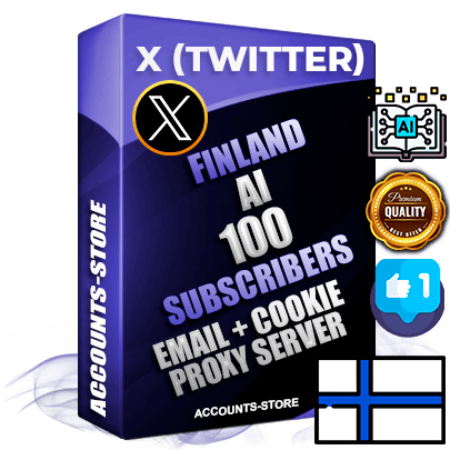 Professional Finnish PREMIUM X (Twitter) accounts of manual registration and farming for the ARTIFICIAL INTELLIGENCE niche with high trust history photos and tweets — fully themed and optimized for ARTIFICIAL INTELLIGENCE advertising and promotion — 100 niche-related live active followers 2009–2014 registration year Verified Email (Included) + Cookie JSON for secure import and login to the account + User Agent + High-quality filling (Photo Header Posts). Fully ready for targeted campaigns and ad launches from any country. Perfectly hold ads without bans. Ideal for any earning schemes affiliate promotions and marketing projects. Quality unlimited IPv4 proxy server included.