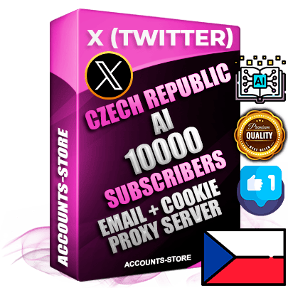 Professional Czech PREMIUM X (Twitter) accounts of manual registration and farming for the ARTIFICIAL INTELLIGENCE niche with high trust history photos and tweets — fully themed and optimized for ARTIFICIAL INTELLIGENCE advertising and promotion — 10000 niche-related live active followers 2009–2014 registration year Verified Email (Included) + Cookie JSON for secure import and login to the account + User Agent + High-quality filling (Photo Header Posts). Fully ready for targeted campaigns and ad launches from any country. Perfectly hold ads without bans. Ideal for any earning schemes affiliate promotions and marketing projects. Quality unlimited IPv4 proxy server included.