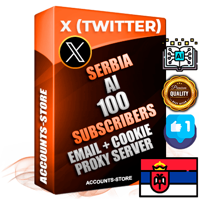 Professional Serbian PREMIUM X (Twitter) accounts of manual registration and farming for the ARTIFICIAL INTELLIGENCE niche with high trust history photos and tweets — fully themed and optimized for ARTIFICIAL INTELLIGENCE advertising and promotion — 100 niche-related live active followers 2009–2014 registration year Verified Email (Included) + Cookie JSON for secure import and login to the account + User Agent + High-quality filling (Photo Header Posts). Fully ready for targeted campaigns and ad launches from any country. Perfectly hold ads without bans. Ideal for any earning schemes affiliate promotions and marketing projects. Quality unlimited IPv4 proxy server included. Professional Serbian PREMIUM X (Twitter) accounts of manual registration and farming for the ARTIFICIAL INTELLIGENCE niche with high trust history photos and tweets — fully themed and optimized for ARTIFICIAL INTELLIGENCE advertising and promotion — 100 niche-related live active followers 2009–2014 registration year Verified Email (Included) + Cookie JSON for secure import and login to the account + User Agent + High-quality filling (Photo Header Posts). Fully ready for targeted campaigns and ad launches from any country. Perfectly hold ads without bans. Ideal for any earning schemes affiliate promotions and marketing projects. Quality unlimited IPv4 proxy server included.