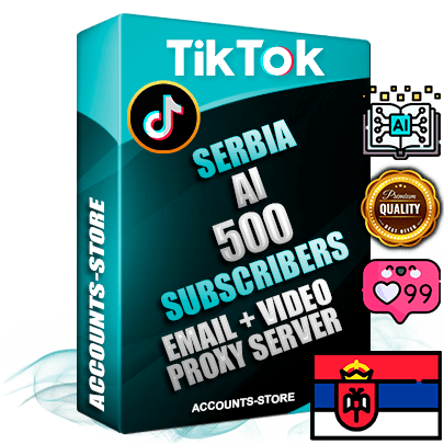 Professional Serbian PREMIUM TikTok accounts of manual registration and farming for the ARTIFICIAL INTELLIGENCE niche with high trust history profile photos and videos — fully themed and optimized for ARTIFICIAL INTELLIGENCE advertising and promotion — 500 niche-related live active subscribers 2018–2022 registration years Verified Email (included) + Cookie JSON for secure import and login to the account + User Agent + high-quality content filling (profile photo banner and videos). Fully ready for targeted campaigns and ad launches from any country. Perfectly holds ads without bans. Ideal for any earning schemes affiliate promotions and marketing projects. Quality unlimited IPv4 proxy server included. Professional Serbian PREMIUM TikTok accounts of manual registration and farming for the ARTIFICIAL INTELLIGENCE niche with high trust history profile photos and videos — fully themed and optimized for ARTIFICIAL INTELLIGENCE advertising and promotion — 500 niche-related live active subscribers 2018–2022 registration years Verified Email (included) + Cookie JSON for secure import and login to the account + User Agent + high-quality content filling (profile photo banner and videos). Fully ready for targeted campaigns and ad launches from any country. Perfectly holds ads without bans. Ideal for any earning schemes affiliate promotions and marketing projects. Quality unlimited IPv4 proxy server included.