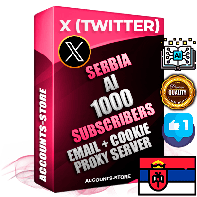 Professional Serbian PREMIUM X (Twitter) accounts of manual registration and farming for the ARTIFICIAL INTELLIGENCE niche with high trust history photos and tweets — fully themed and optimized for ARTIFICIAL INTELLIGENCE advertising and promotion — 1000 niche-related live active followers 2009–2014 registration year Verified Email (Included) + Cookie JSON for secure import and login to the account + User Agent + High-quality filling (Photo Header Posts). Fully ready for targeted campaigns and ad launches from any country. Perfectly hold ads without bans. Ideal for any earning schemes affiliate promotions and marketing projects. Quality unlimited IPv4 proxy server included.