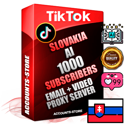 Professional Slovak PREMIUM TikTok accounts of manual registration and farming for the ARTIFICIAL INTELLIGENCE niche with high trust history profile photos and videos — fully themed and optimized for ARTIFICIAL INTELLIGENCE advertising and promotion — 1000 niche-related live active subscribers 2018–2022 registration years Verified Email (included) + Cookie JSON for secure import and login to the account + User Agent + high-quality content filling (profile photo banner and videos). Fully ready for targeted campaigns and ad launches from any country. Perfectly holds ads without bans. Ideal for any earning schemes affiliate promotions and marketing projects. Quality unlimited IPv4 proxy server included.