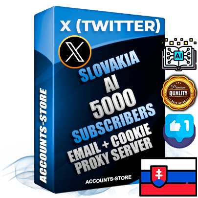 Professional Slovak PREMIUM X (Twitter) accounts of manual registration and farming for the ARTIFICIAL INTELLIGENCE niche with high trust history photos and tweets — fully themed and optimized for ARTIFICIAL INTELLIGENCE advertising and promotion — 5000 niche-related live active followers 2009–2014 registration year Verified Email (Included) + Cookie JSON for secure import and login to the account + User Agent + High-quality filling (Photo Header Posts). Fully ready for targeted campaigns and ad launches from any country. Perfectly hold ads without bans. Ideal for any earning schemes affiliate promotions and marketing projects. Quality unlimited IPv4 proxy server included. Professional Slovak PREMIUM X (Twitter) accounts of manual registration and farming for the ARTIFICIAL INTELLIGENCE niche with high trust history photos and tweets — fully themed and optimized for ARTIFICIAL INTELLIGENCE advertising and promotion — 5000 niche-related live active followers 2009–2014 registration year Verified Email (Included) + Cookie JSON for secure import and login to the account + User Agent + High-quality filling (Photo Header Posts). Fully ready for targeted campaigns and ad launches from any country. Perfectly hold ads without bans. Ideal for any earning schemes affiliate promotions and marketing projects. Quality unlimited IPv4 proxy server included.