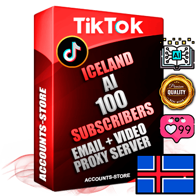 Professional Icelandic PREMIUM TikTok accounts of manual registration and farming for the ARTIFICIAL INTELLIGENCE niche with high trust history profile photos and videos — fully themed and optimized for ARTIFICIAL INTELLIGENCE advertising and promotion — 100 niche-related live active subscribers 2018–2022 registration years Verified Email (included) + Cookie JSON for secure import and login to the account + User Agent + high-quality content filling (profile photo banner and videos). Fully ready for targeted campaigns and ad launches from any country. Perfectly holds ads without bans. Ideal for any earning schemes affiliate promotions and marketing projects. Quality unlimited IPv4 proxy server included.