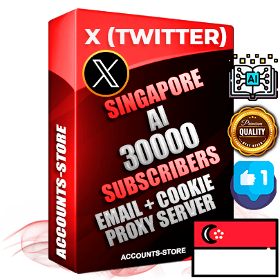 Professional Singapore PREMIUM X (Twitter) accounts of manual registration and farming for the ARTIFICIAL INTELLIGENCE niche with high trust history photos and tweets — fully themed and optimized for ARTIFICIAL INTELLIGENCE advertising and promotion — 30000 niche-related live active followers 2009–2014 registration year Verified Email (Included) + Cookie JSON for secure import and login to the account + User Agent + High-quality filling (Photo Header Posts). Fully ready for targeted campaigns and ad launches from any country. Perfectly hold ads without bans. Ideal for any earning schemes affiliate promotions and marketing projects. Quality unlimited IPv4 proxy server included. Professional Singapore PREMIUM X (Twitter) accounts of manual registration and farming for the ARTIFICIAL INTELLIGENCE niche with high trust history photos and tweets — fully themed and optimized for ARTIFICIAL INTELLIGENCE advertising and promotion — 30000 niche-related live active followers 2009–2014 registration year Verified Email (Included) + Cookie JSON for secure import and login to the account + User Agent + High-quality filling (Photo Header Posts). Fully ready for targeted campaigns and ad launches from any country. Perfectly hold ads without bans. Ideal for any earning schemes affiliate promotions and marketing projects. Quality unlimited IPv4 proxy server included.