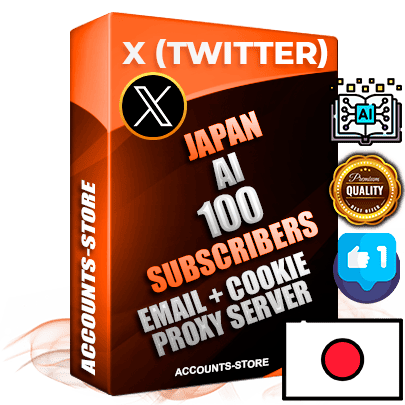 Professional Japanese PREMIUM X (Twitter) accounts of manual registration and farming for the ARTIFICIAL INTELLIGENCE niche with high trust history photos and tweets — fully themed and optimized for ARTIFICIAL INTELLIGENCE advertising and promotion — 100 niche-related live active followers 2009–2014 registration year Verified Email (Included) + Cookie JSON for secure import and login to the account + User Agent + High-quality filling (Photo Header Posts). Fully ready for targeted campaigns and ad launches from any country. Perfectly hold ads without bans. Ideal for any earning schemes affiliate promotions and marketing projects. Quality unlimited IPv4 proxy server included.