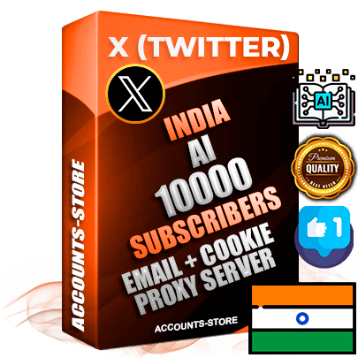 Professional Indian PREMIUM X (Twitter) accounts of manual registration and farming for the ARTIFICIAL INTELLIGENCE niche with high trust history photos and tweets — fully themed and optimized for ARTIFICIAL INTELLIGENCE advertising and promotion — 10000 niche-related live active followers 2009–2014 registration year Verified Email (Included) + Cookie JSON for secure import and login to the account + User Agent + High-quality filling (Photo Header Posts). Fully ready for targeted campaigns and ad launches from any country. Perfectly hold ads without bans. Ideal for any earning schemes affiliate promotions and marketing projects. Quality unlimited IPv4 proxy server included.