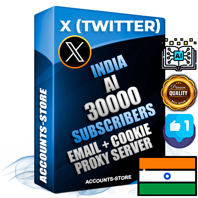 Professional Indian PREMIUM X (Twitter) accounts of manual registration and farming for the ARTIFICIAL INTELLIGENCE niche with high trust history photos and tweets — fully themed and optimized for ARTIFICIAL INTELLIGENCE advertising and promotion — 30000 niche-related live active followers 2009–2014 registration year Verified Email (Included) + Cookie JSON for secure import and login to the account + User Agent + High-quality filling (Photo Header Posts). Fully ready for targeted campaigns and ad launches from any country. Perfectly hold ads without bans. Ideal for any earning schemes affiliate promotions and marketing projects. Quality unlimited IPv4 proxy server included. Professional Indian PREMIUM X (Twitter) accounts of manual registration and farming for the ARTIFICIAL INTELLIGENCE niche with high trust history photos and tweets — fully themed and optimized for ARTIFICIAL INTELLIGENCE advertising and promotion — 30000 niche-related live active followers 2009–2014 registration year Verified Email (Included) + Cookie JSON for secure import and login to the account + User Agent + High-quality filling (Photo Header Posts). Fully ready for targeted campaigns and ad launches from any country. Perfectly hold ads without bans. Ideal for any earning schemes affiliate promotions and marketing projects. Quality unlimited IPv4 proxy server included.