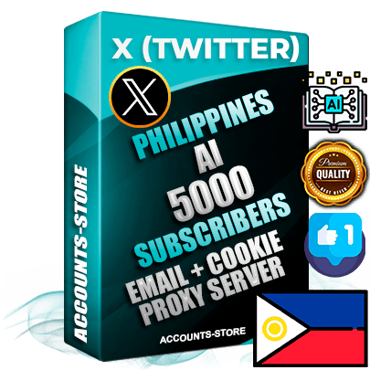 Professional Filipino PREMIUM X (Twitter) accounts of manual registration and farming for the ARTIFICIAL INTELLIGENCE niche with high trust history photos and tweets — fully themed and optimized for ARTIFICIAL INTELLIGENCE advertising and promotion — 5000 niche-related live active followers 2009–2014 registration year Verified Email (Included) + Cookie JSON for secure import and login to the account + User Agent + High-quality filling (Photo Header Posts). Fully ready for targeted campaigns and ad launches from any country. Perfectly hold ads without bans. Ideal for any earning schemes affiliate promotions and marketing projects. Quality unlimited IPv4 proxy server included.
