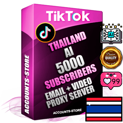 Professional Thai PREMIUM TikTok accounts of manual registration and farming for the ARTIFICIAL INTELLIGENCE niche with high trust history profile photos and videos — fully themed and optimized for ARTIFICIAL INTELLIGENCE advertising and promotion — 5000 niche-related live active subscribers 2018–2022 registration years Verified Email (included) + Cookie JSON for secure import and login to the account + User Agent + high-quality content filling (profile photo banner and videos). Fully ready for targeted campaigns and ad launches from any country. Perfectly holds ads without bans. Ideal for any earning schemes affiliate promotions and marketing projects. Quality unlimited IPv4 proxy server included.