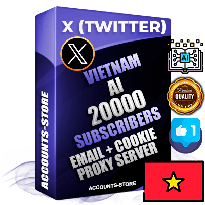 Professional Vietnamese PREMIUM X (Twitter) accounts of manual registration and farming for the ARTIFICIAL INTELLIGENCE niche with high trust history photos and tweets — fully themed and optimized for ARTIFICIAL INTELLIGENCE advertising and promotion — 20000 niche-related live active followers 2009–2014 registration year Verified Email (Included) + Cookie JSON for secure import and login to the account + User Agent + High-quality filling (Photo Header Posts). Fully ready for targeted campaigns and ad launches from any country. Perfectly hold ads without bans. Ideal for any earning schemes affiliate promotions and marketing projects. Quality unlimited IPv4 proxy server included. Professional Vietnamese PREMIUM X (Twitter) accounts of manual registration and farming for the ARTIFICIAL INTELLIGENCE niche with high trust history photos and tweets — fully themed and optimized for ARTIFICIAL INTELLIGENCE advertising and promotion — 20000 niche-related live active followers 2009–2014 registration year Verified Email (Included) + Cookie JSON for secure import and login to the account + User Agent + High-quality filling (Photo Header Posts). Fully ready for targeted campaigns and ad launches from any country. Perfectly hold ads without bans. Ideal for any earning schemes affiliate promotions and marketing projects. Quality unlimited IPv4 proxy server included.