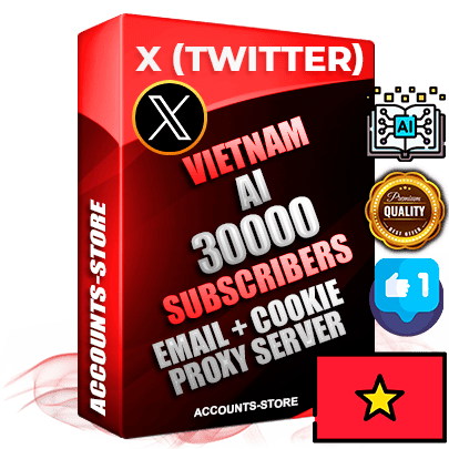 Professional Vietnamese PREMIUM X (Twitter) accounts of manual registration and farming for the ARTIFICIAL INTELLIGENCE niche with high trust history photos and tweets — fully themed and optimized for ARTIFICIAL INTELLIGENCE advertising and promotion — 30000 niche-related live active followers 2009–2014 registration year Verified Email (Included) + Cookie JSON for secure import and login to the account + User Agent + High-quality filling (Photo Header Posts). Fully ready for targeted campaigns and ad launches from any country. Perfectly hold ads without bans. Ideal for any earning schemes affiliate promotions and marketing projects. Quality unlimited IPv4 proxy server included. Professional Vietnamese PREMIUM X (Twitter) accounts of manual registration and farming for the ARTIFICIAL INTELLIGENCE niche with high trust history photos and tweets — fully themed and optimized for ARTIFICIAL INTELLIGENCE advertising and promotion — 30000 niche-related live active followers 2009–2014 registration year Verified Email (Included) + Cookie JSON for secure import and login to the account + User Agent + High-quality filling (Photo Header Posts). Fully ready for targeted campaigns and ad launches from any country. Perfectly hold ads without bans. Ideal for any earning schemes affiliate promotions and marketing projects. Quality unlimited IPv4 proxy server included.